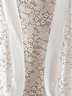 Women's Lightweight Lace-Trimmed Short Sleeve Cardigan - Retro Semi-Sheer Open Front Cover-Up, Machine Washable Spring Summer Fall Layering Piece for Casual & Formal Outfits, Scalloped Edge Design | Intricate Lace Detailing