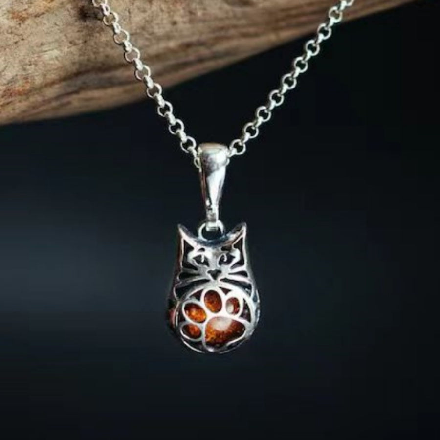 Fashion Amber Cat Necklace Women's Necklace Jewelry Gifts For Ladies For Holiday Party Anniversaries