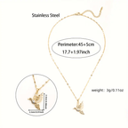 Chic Animal-Themed Colorful Hummingbird Pendant Necklace, Ideal for Daily Wear and Gift Giving - White with Cubic Zirconia, Beauty, Fashion