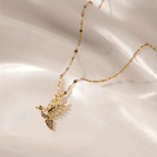 Chic Animal-Themed Colorful Hummingbird Pendant Necklace, Ideal for Daily Wear and Gift Giving - White with Cubic Zirconia, Beauty, Fashion