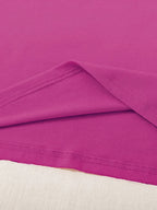 Women'S Floral Heart Print T-Shirt, Casual Crew Neck Short Sleeve Top, 100% Polyester Knit Fabric, Regular Length, All Season Fashion Tee