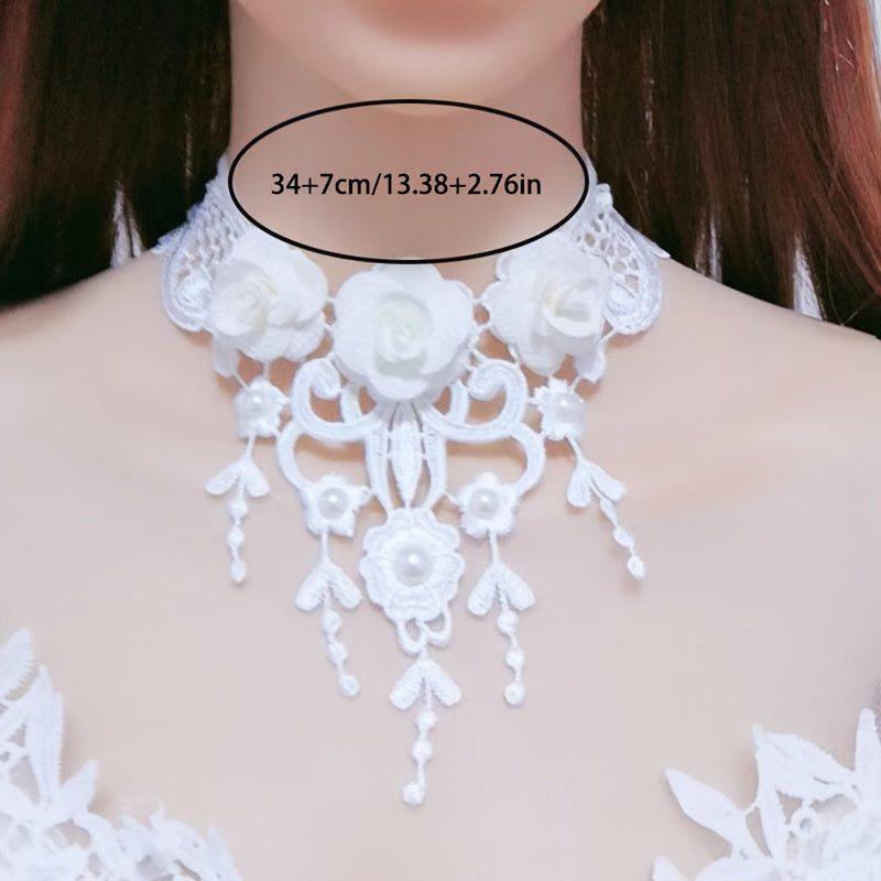 Stylish Sweet Floral Lace Choker