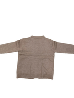 New Spring Collection for Women: a Loose-Fitting, Versatile Cardigan with a Round Neck, Solid Color, And Unique Design, Featuring Long Sleeves.