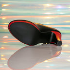 Women's Red & Black Chunky Heel Platform Sandals - High Quality Synthetic Cover Round Toe High Heels with Ankle Strap, All-Season Comfort & Durable Rubber Sole for Casual & Formal Occasions, Formal Sandals | Mary Jane Style | Synthetic Cover Shoes