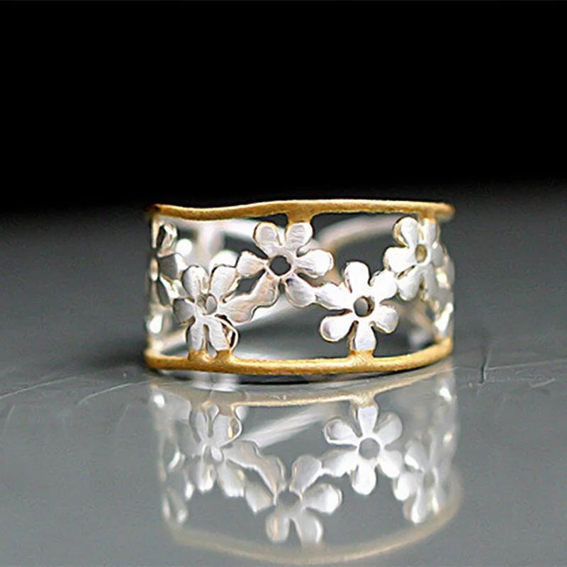 Exquisite Enamel Flower Ring Cute Daisy Flower Ring Ladies Jewelry Adjustable Jewelry Gift